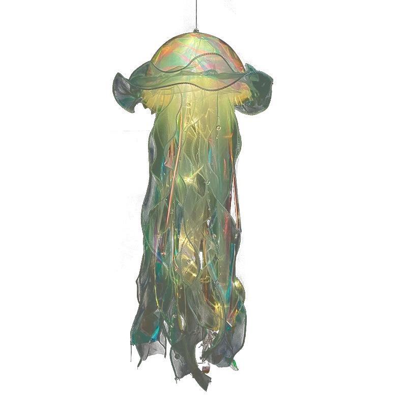 

Новый ночник в форме медузы, фонарики, русалка, день рождения под морем, вечеринка, светящаяся атмосфера, декоративная лампа, ночник для спальни зелёный