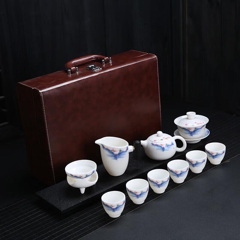 Chaxun White Porcelain Gongfu Tea Set