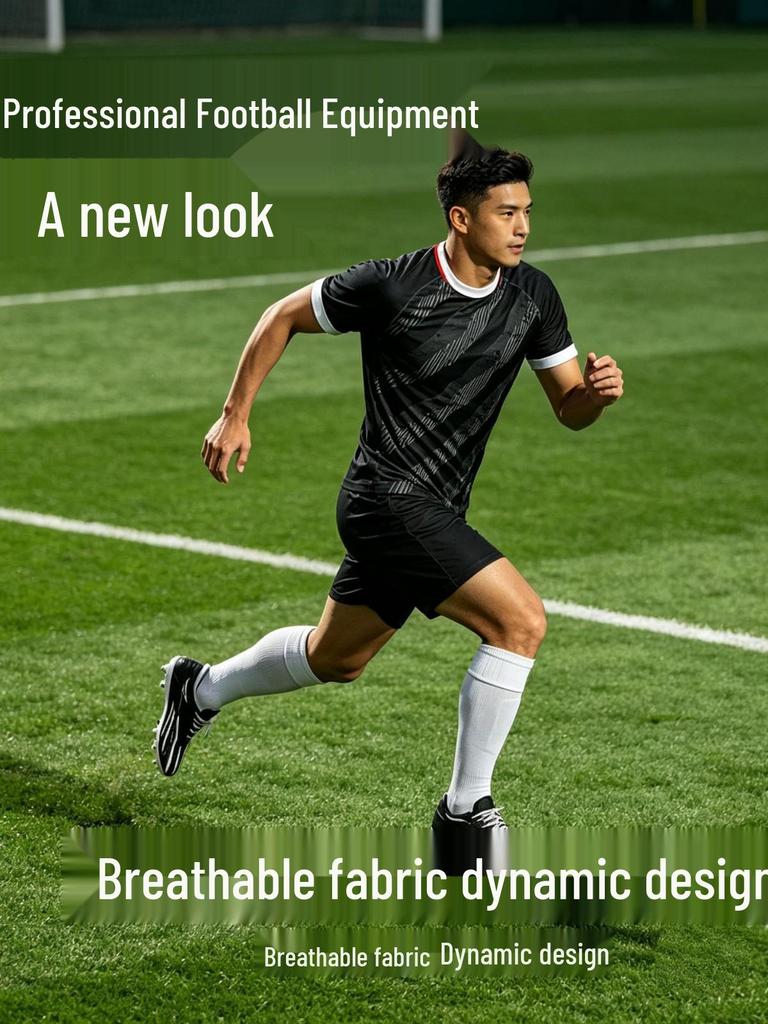 Adult Football Kit: Quick-Drying, Moisture-Wicking, Fast-Drying Short Sleeve Sportswear