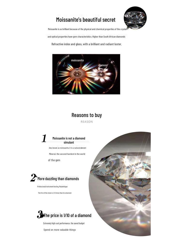 Women's Pure Silver D Color Moissanite Snowflake Ring, Over One Carat, Multiple Styles, Hot Selling Wedding Band