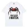 Funny You Sleep I Watch Meme T-shirt Women Casual Fashion Oversized T-shirts Summer O-Neck Short Sleeve T Shirt