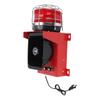 Industrielle Sirene mit Blitzlicht 180db Lauter Ton Einstellbare Lautstärke 9 Töne Notfallhorn LED-Warnlicht für Hafen Schiff Kai