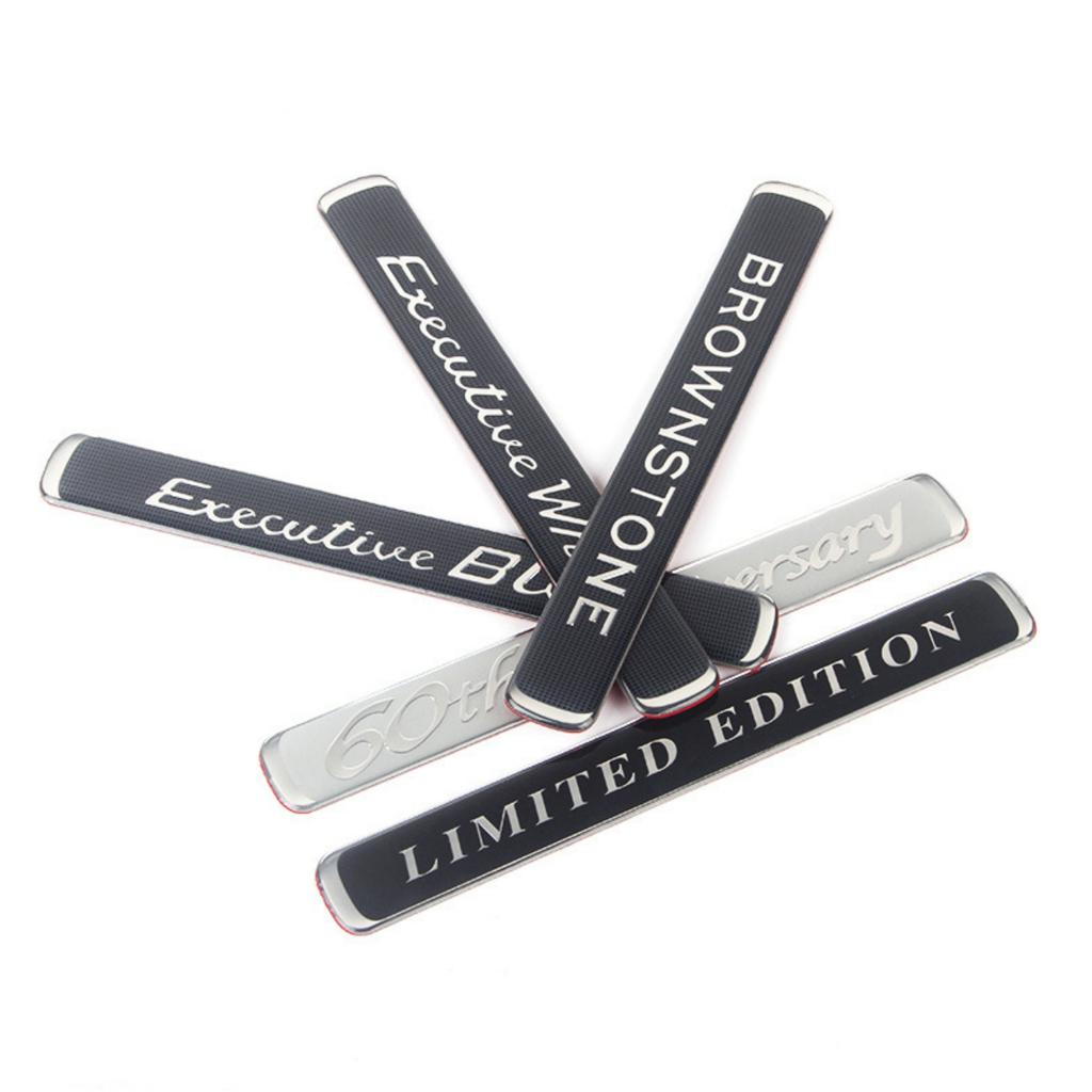 1Pc 3D ABS Logo Car Fender Side Rear Trunk Emblem Badge Stickers Car Body Decal Car Exterior Stickers