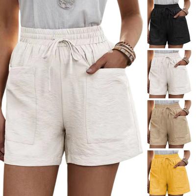 Damen-Lounge-Shorts, einfarbig, Streetwear, weich, trendig, Damen, Sommer, athletische kurze Hosen, Hosen für den täglichen Gebrauch