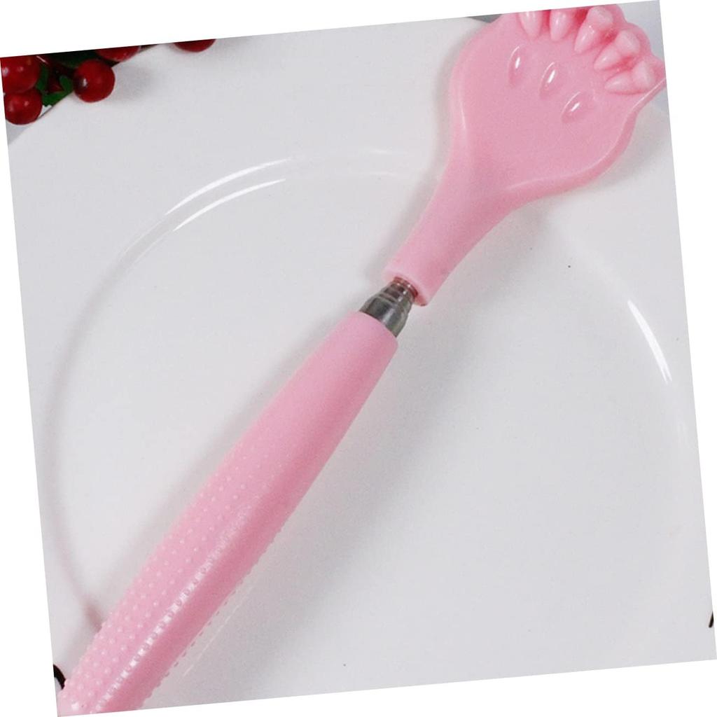 Telescoping Back Scratcher for Adults and Kids - Portable Itch Relief Tool with Comfortable Grip, Extendable Back Massager (Pink)