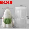 3D Halloween Pumpkin Spooky Silicone Mold Halloween DIY Candle Making Supplies Ghost Aroma Candle Halloween Decor Prop Accessory