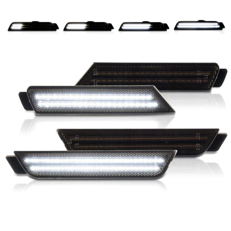 4 Stück geräucherte Linse Auto Front Heck LED Seitenmarkierungsleuchte für Chevy Camaro 2010-2015