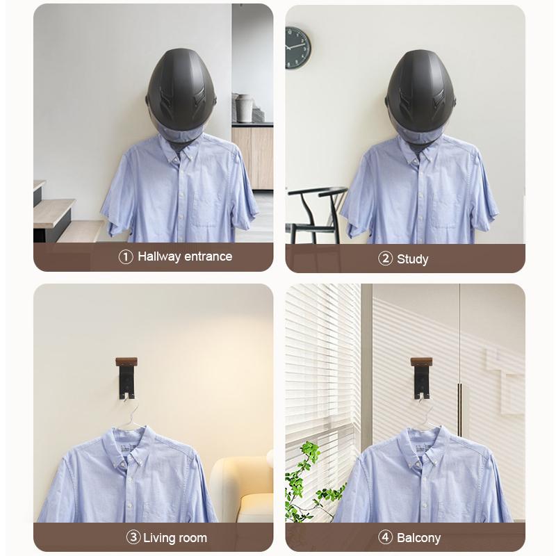 1 Stück Haken Dekoration Langlebige Aufbewahrung Tragfähigkeit Modischer Helmständer Kleider aufhängen Aluminiumlegierung Hüte Zubehör