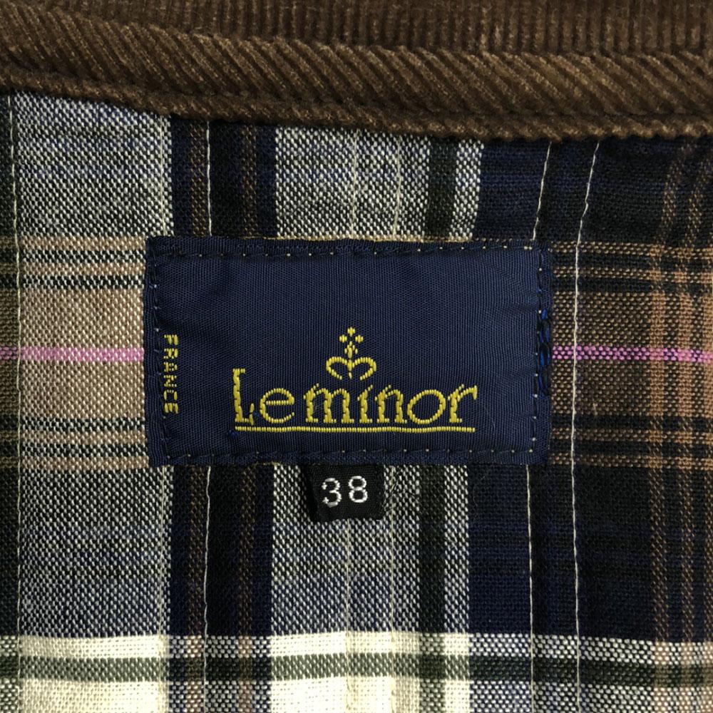 Le Minor Jacket 38 Beige Lining Check Women Used