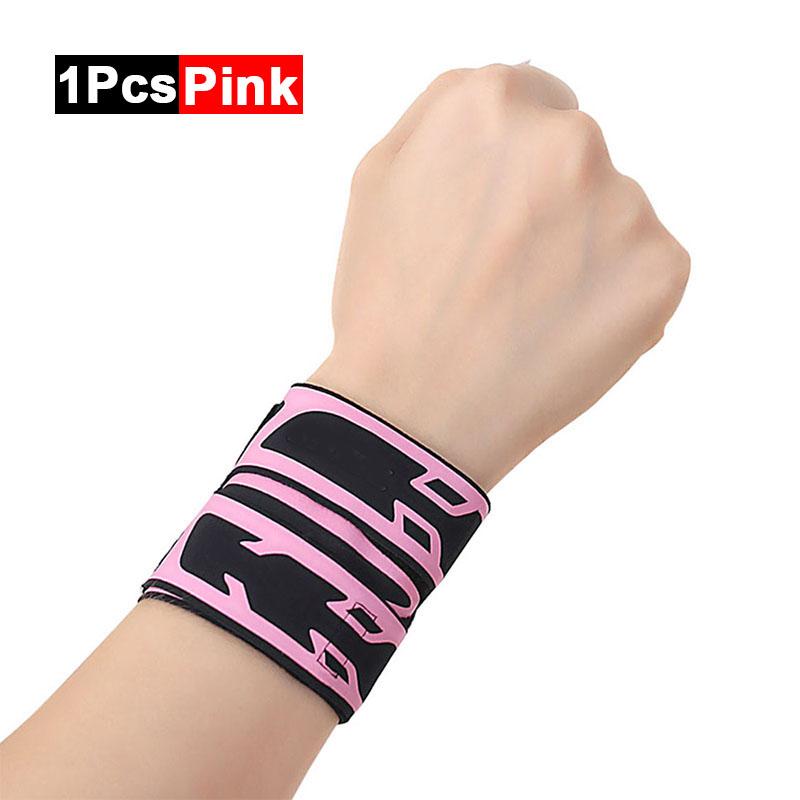 

1 шт., компрессионный ремень на запястье и бандаж на запястье, спортивная поддержка запястья для фитнеса, тяжелой атлетики, тендинита, туннельного артрита запястья розовый