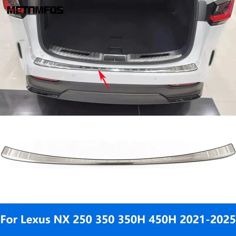 Accessories For Lexus NX 250 350 350H 450H - 2024 2025 Rear Trunk Bumper Foot Plate Tailgate Door Sill Scuff Guard Plate