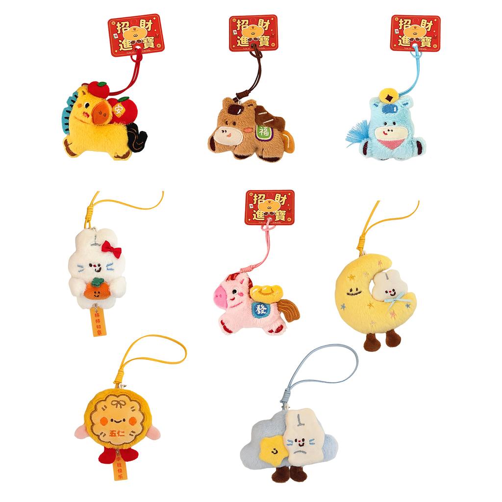 Soft Plush Keychain With Cute Festival Designs Bag Charm Safe Decoration for Everyday Use