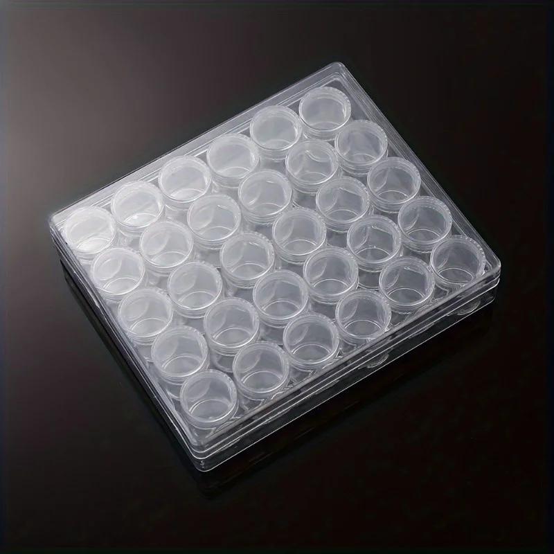 Small Clear Empty Storage Box Plastic Square Jewelry Beads Organizer Boxes for Seed Beads Art Container Case DIY Craft Supplies