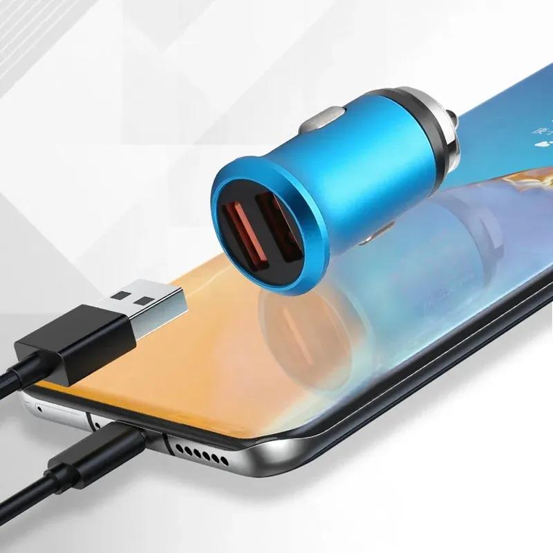1pc Universal Car 2.4A Charger Plug Car Multifunctional Dual Port Charger Car Large Capacity Charger Auto Interior Accessories