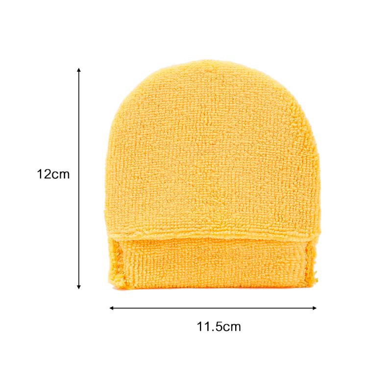 6/3 STÜCK Weiche Mikrofaser Auto Wachs Applikator Fäustlinge Polierschwamm Finger Wachs Schaum Waschpad Auto Detaillierung Reinigungswerkzeuge