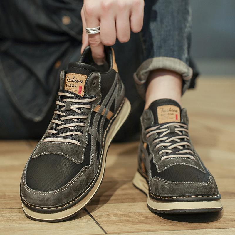 Men's shoes winter 2024 new youth tide brand casual board shoes men's soft-soled sports versatile retro German training tide shoes