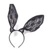 Women Cosplay Lace Hairband Rabbit Ear Headband LolitaStyle MaskedParty Headwear