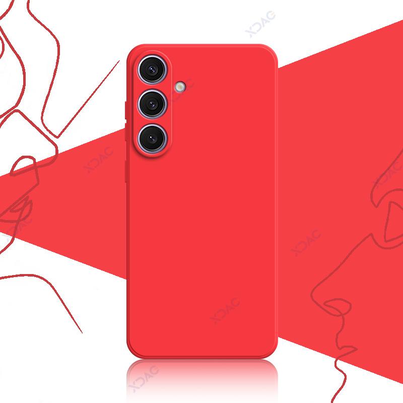 Square Liquid Silicone Phone Cases for Samsung Galaxy S25 Plus Ultra SamsungS25Ultra 360 Soft Protective Cover Anti-fall Armor