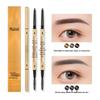 Ultra-Fine 3D Smudge-Proof Double-Ended Eyebrow Pencil with Triangle Tip
