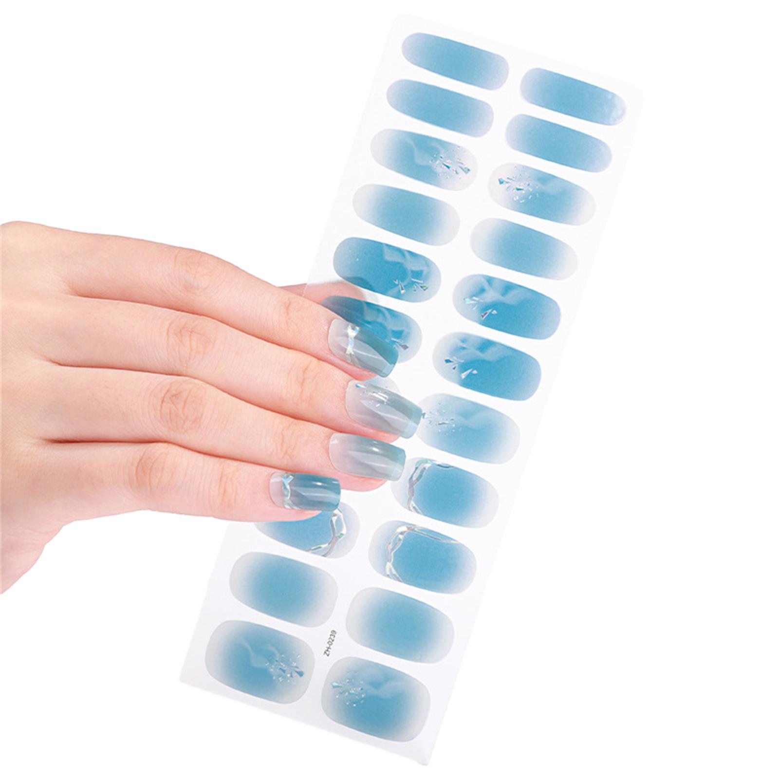 

Градиентные наклейки для ногтей, наклейки для полного покрытия ногтей, самоклеящиеся наклейки для дизайна ногтей, полоски для самостоятельного украшения ногтей 0239A