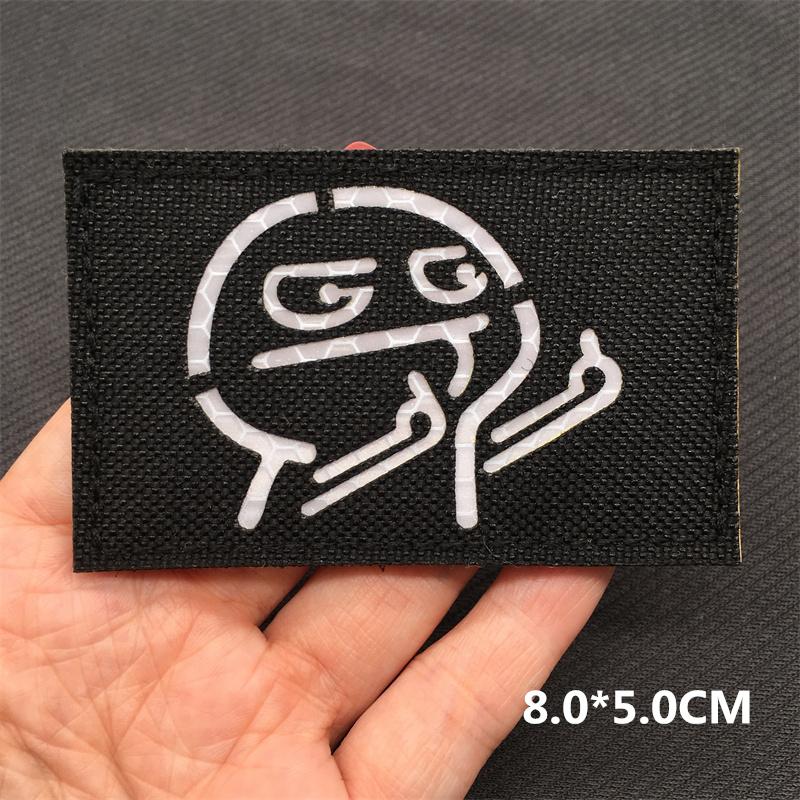 Multicam Ir Tactical Patches Blood Type Reflective Lsrael Flag Patches On Backpack Clothing Outdoor Badges Hookloop