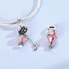 Original Copper Charms Bead Cz Zircon Butterfly Apple Cross Dangle Fit Bracelet Diy Woman Jewelry Gift For Friend