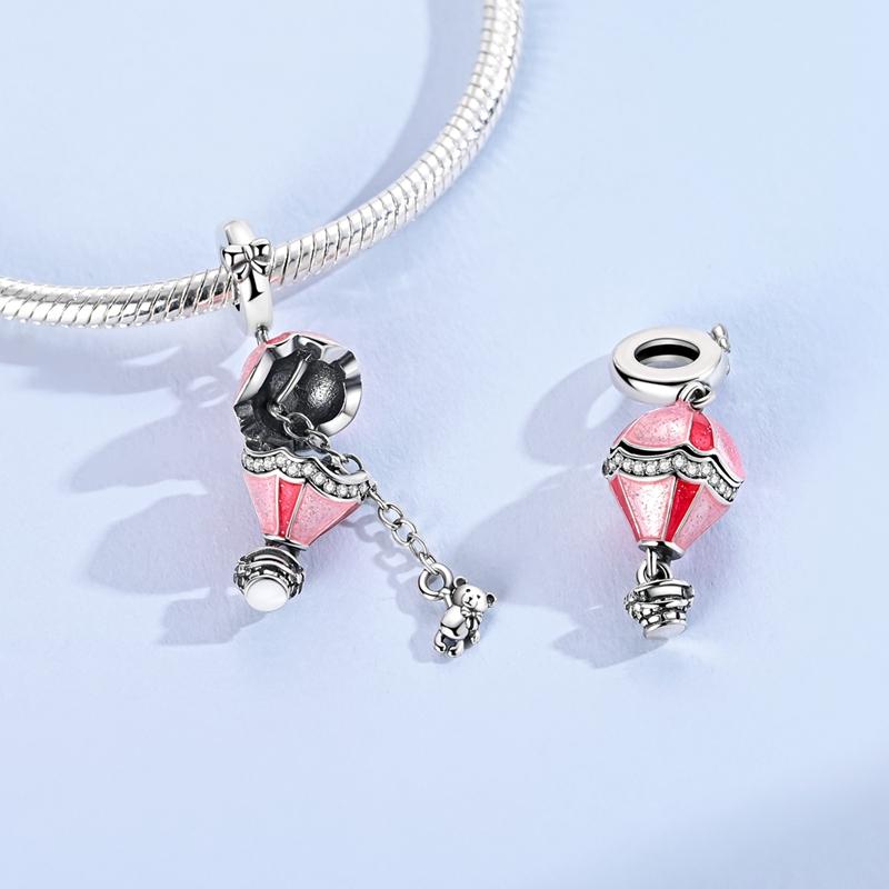 Original Copper Charms Bead Cz Zircon Butterfly Apple Cross Dangle Fit Bracelet Diy Woman Jewelry Gift For Friend