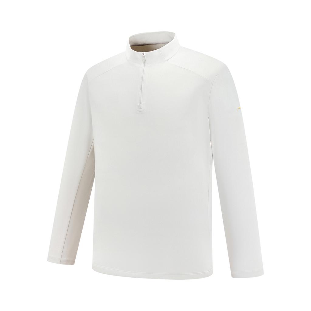 Li-Ning Solid Color Soft Versatile Simple Long Sleeve T-Shirt Men tops ATLW145-4
