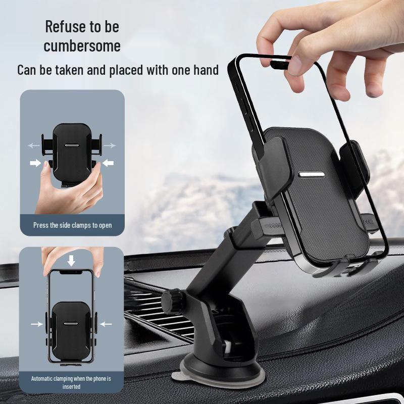 Universeller Saugbecher Auto-Handyhalter mit Automatikverschluss für Armaturenbrett-Navigation