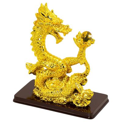 Wspinaczka zodiakalna Szczęście 2024 Nowy Rok Dobry Zwiększony Wykonany z Żywicznego Smoka [Devalier] Figurka, Smok, Smok, Zaproszenie, Urok, Dekoracja, Szczęście,