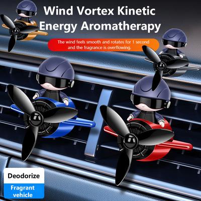 Auto-Lufterfrischer, Pilot, rotierender Propeller, Luftauslass, Parfüm-Clip, Auto-Innenraum, Aromatherapie, Parfüm, Dekoration, Auto-Styling