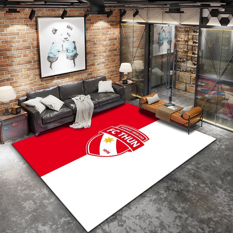 Fc Thun Logo Carpet Rug For Living Room Bedroom Home Sofa Decoration Kids Play Nonslip Floor Mat