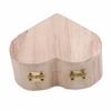 Storage Boxes Bins Heart Shape Wood Box Jewelry Box Home Storage Bin Earrings Ring Case