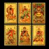 New Chinese Feng Shui Copper God Of Wealth Buddha Amulets Card For BusinessFive-way Fortuna Treasure Lucky Home Decoration