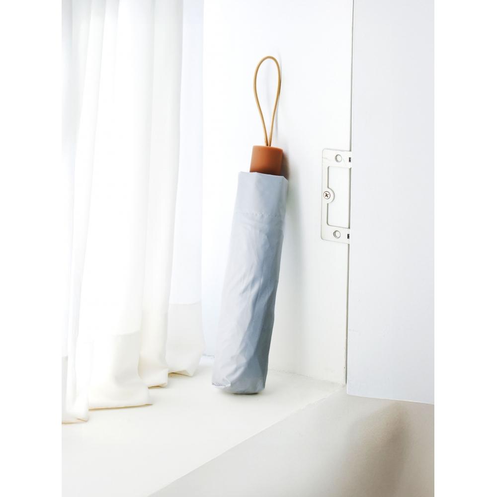 Daiso 2 Tone Blackout 3 Tier Manual Umbrella 8k  Approx. 56 Cm   White