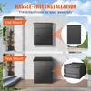VEVOR Mailboxes for Outside 17.3"x13.8"x22.8", Galvanized Steel Package Delivery Boxes for Outside with Coded Lock, Anti-Theft Baffle