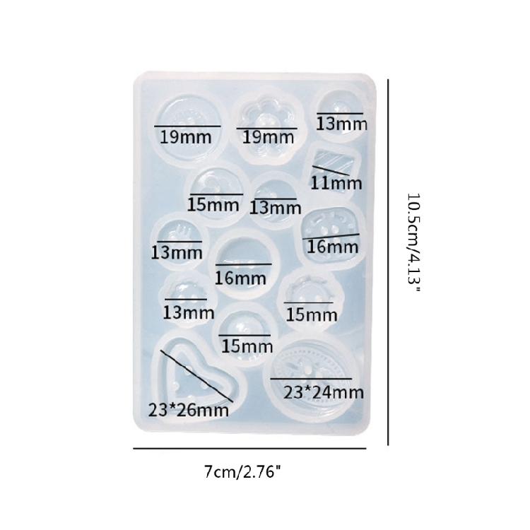 Handmade Craft Pendant Mold Epoxy Button Mould Jewelry Pendant Making Tiny Button Epoxy Pendant Accessory Mold