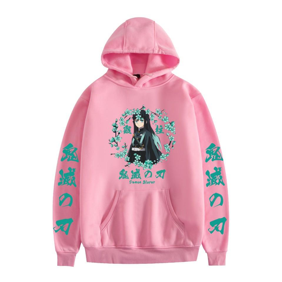 

New Demon Slayer Japanese anime series printed men s fashion casual hooded long-sleeved sweatshirt adult couple pullover top 3XL
