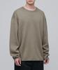MUSINSA STANDARD Minimal Oversized Crew Neck Knit [Dusty Beige]
