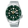 Seiko Watch 5 Sports SBSA013 Mens Wristwatch Japanese-made mechanical automatic (with manual winding) featuring date day calendar green dial SKX steel