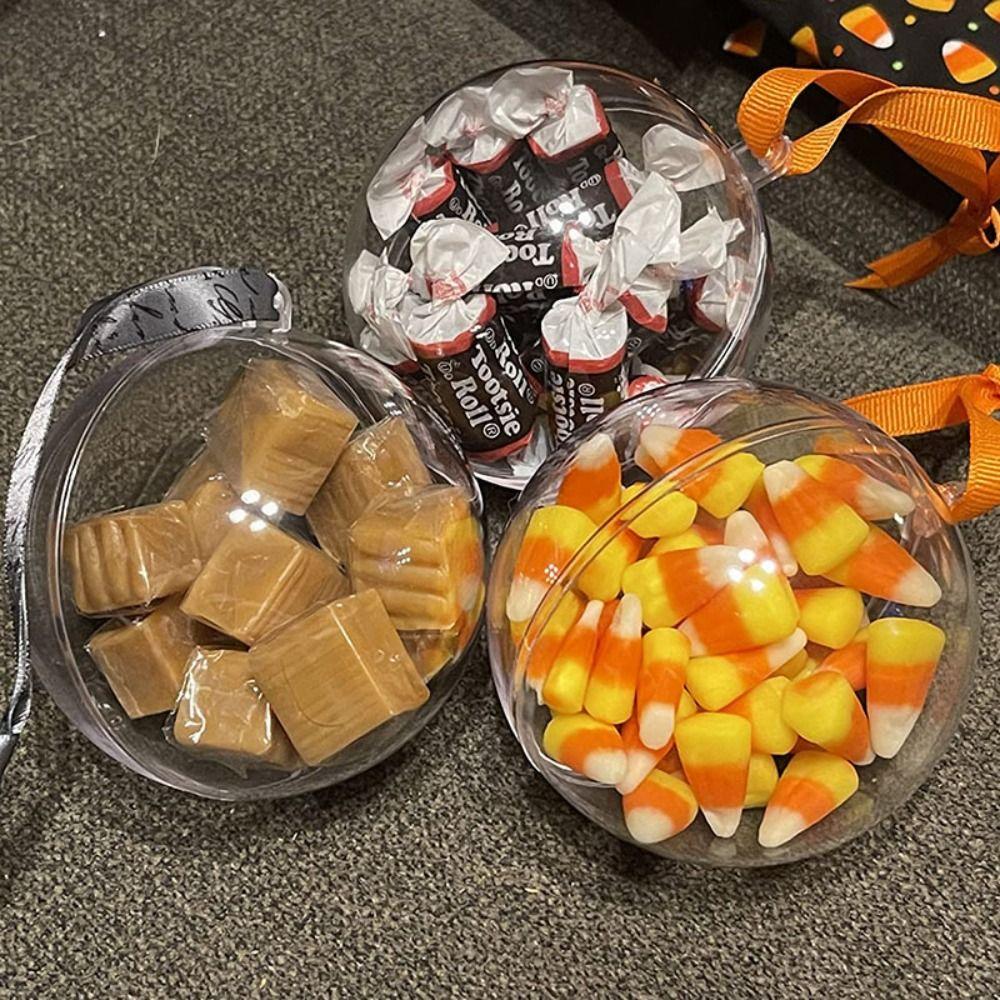 Kit de Bola de Acrílico Transparente para Artesanato DIY Bola de Plástico Enchível Bola de Ornamento de Natal Decoração para Casa