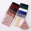 Long Silk Scarf Lace Edge Ramadan Headscarf Versatile Sunscreen Shawl  Women Headwear
