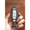 LETINGFAR Key Case for Nissan Smart Key Case Key Cover 3/4 Buttons Genuine Leather Designed for Nissan NISSAN Acrylic Key Cover Suitable for Serena/X-