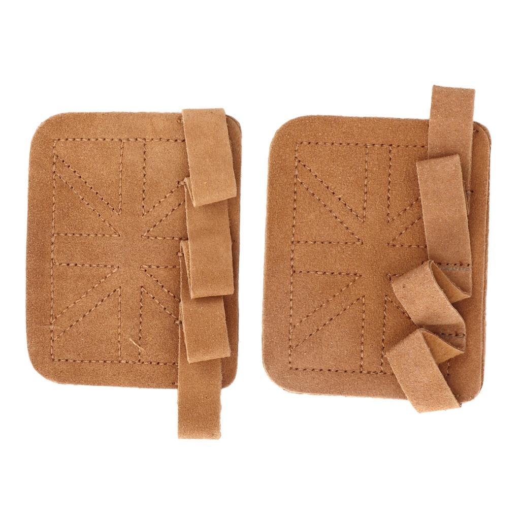 Fitness Gym Grip Pads Thickened Double Layer Cowhide 4 Finger Gym Workout Gloves for Weightlifting