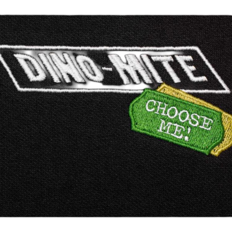 Li Ning X Disney Hugging Dragon Collaboration Round Neck Long Sleeve Loose Fleece Sweatshirt Unisex Sweatshirt Black AWDU497-6