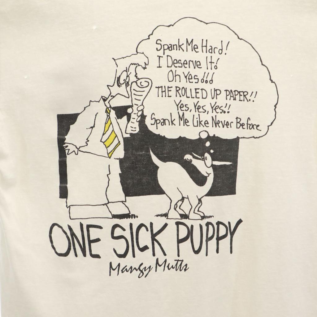 One Sick Puppy 90er Made in USA Old Backprint Kurzarm T-Shirt Herren Gebraucht