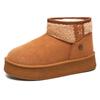 Shoes women's new snow boots cotton shoes piled thickened cotton boots one pedal medium boots thick-soled women's boots