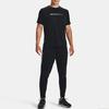 Under Armour Woven Series Logo Elastic Waist Fitted Sports Pants Men Bottoms Black 1366435-001