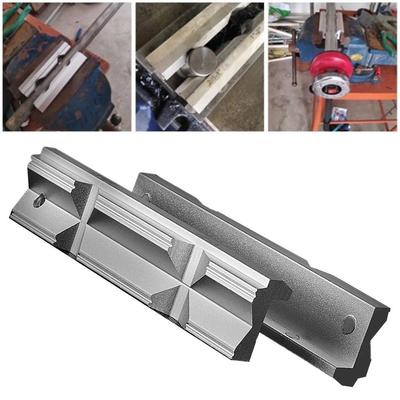 CNC Fräsen Stahl Schraubstock mit Aluminiumlegierungsbacken zum Klemmen von Rohren 4 Zoll