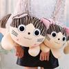Adorable Grey Cat Plush Pillow Toy For Girls, Pp Cotton Filling, Short Plush Fabric, 25cm-55cm